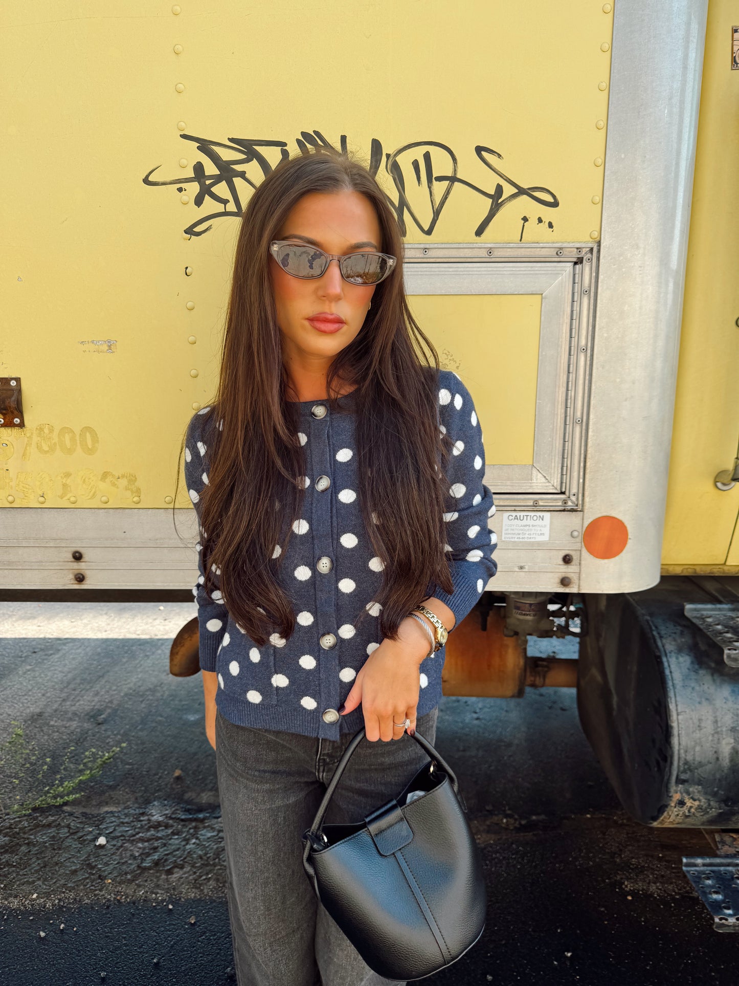 POLKA DOT CARDIGAN