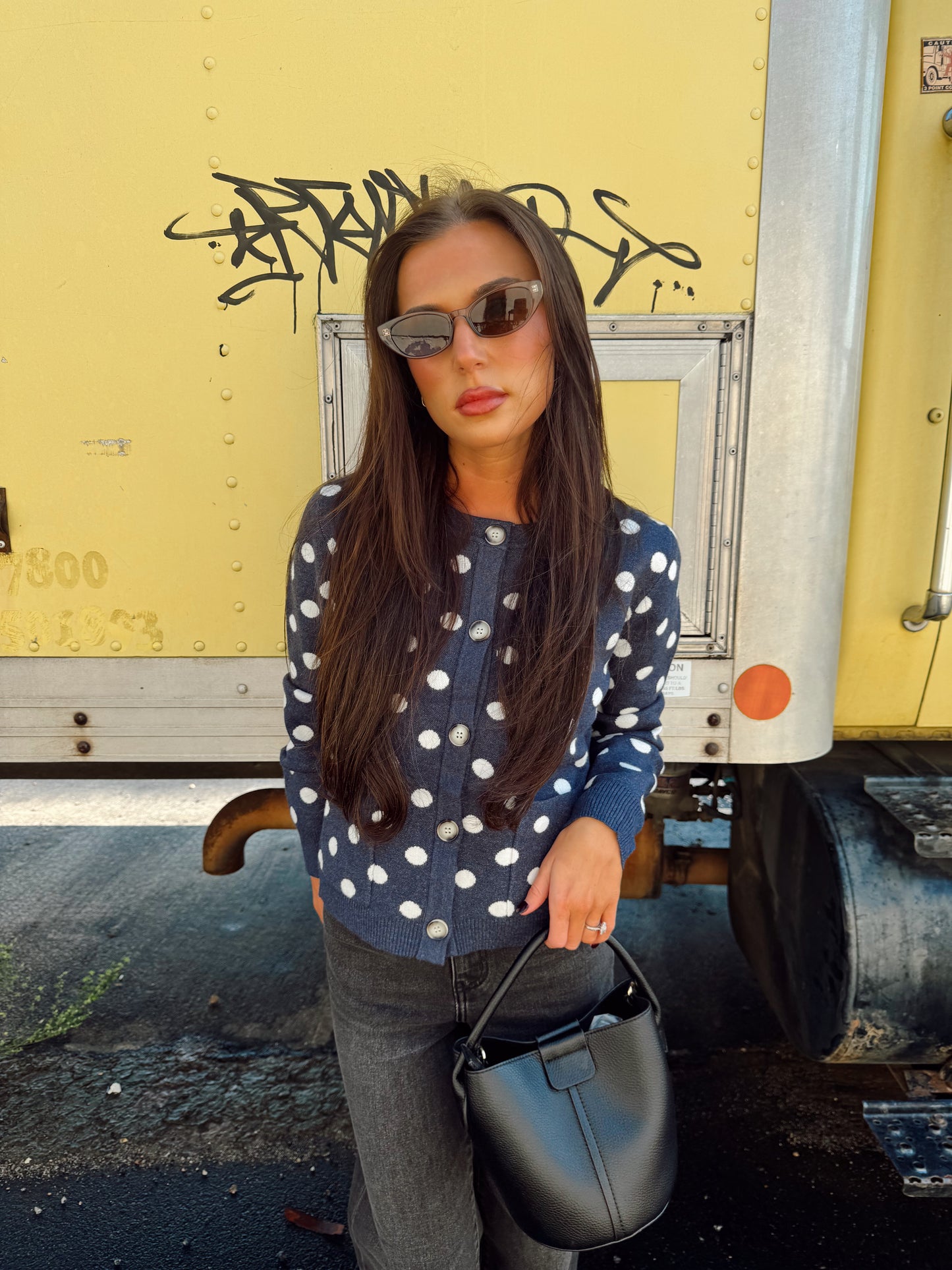 POLKA DOT CARDIGAN