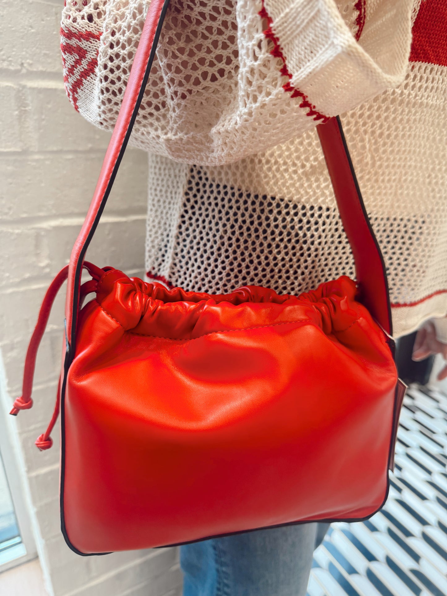 DRAWSTRING HOBO BAG