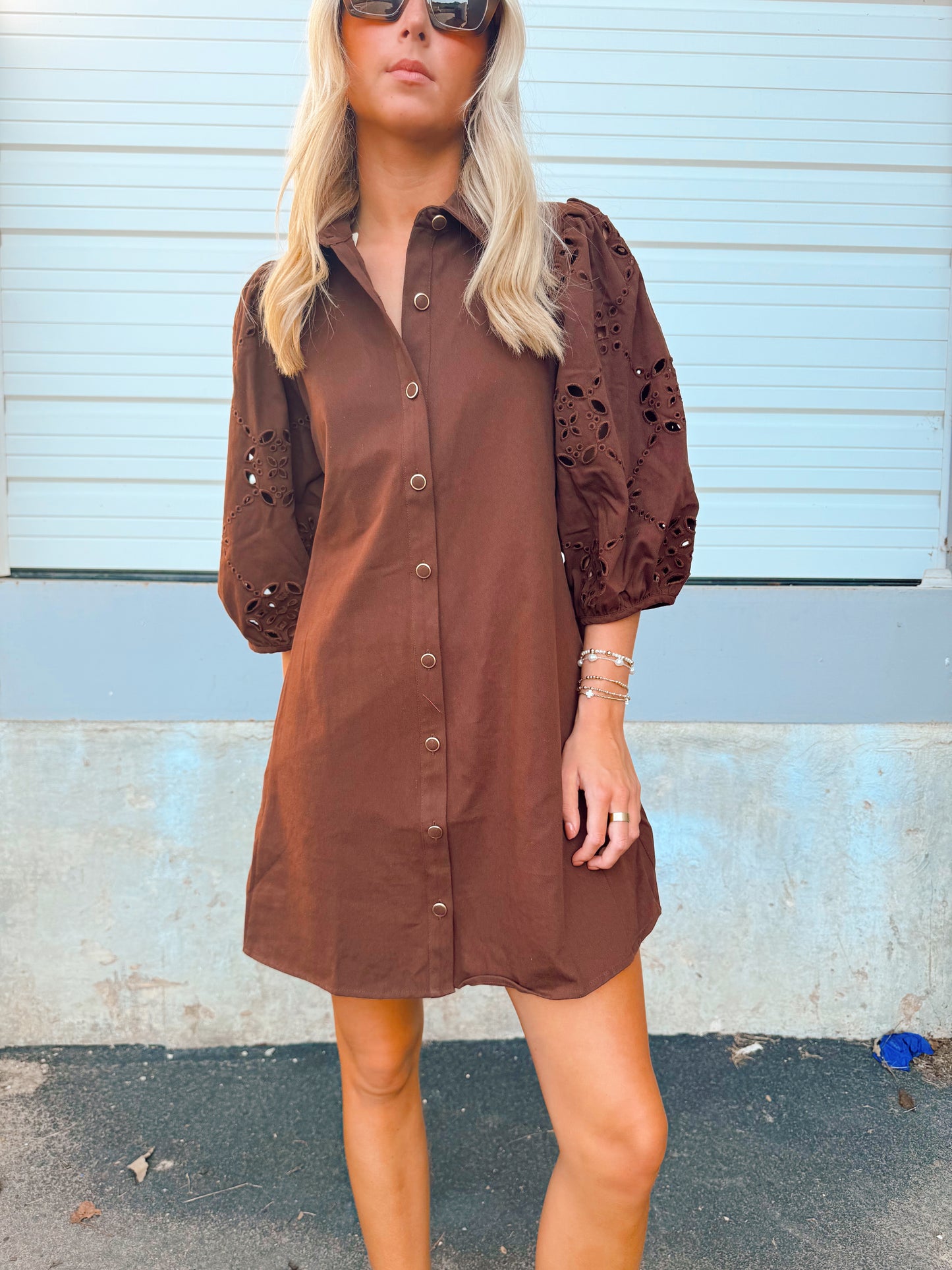 CROCHET PUFF SLEEVE MINI