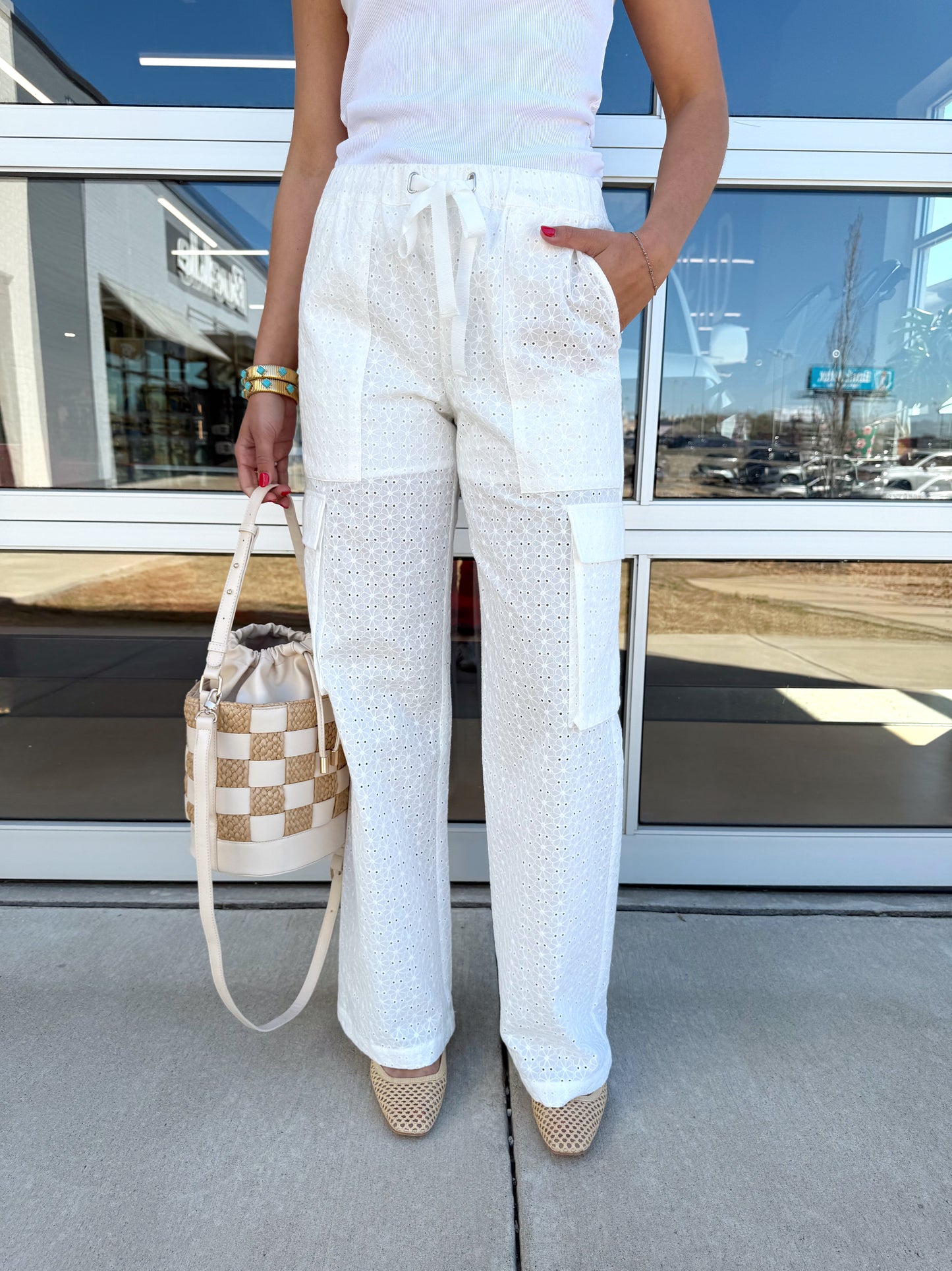 FREE TIME EYELET PANT
