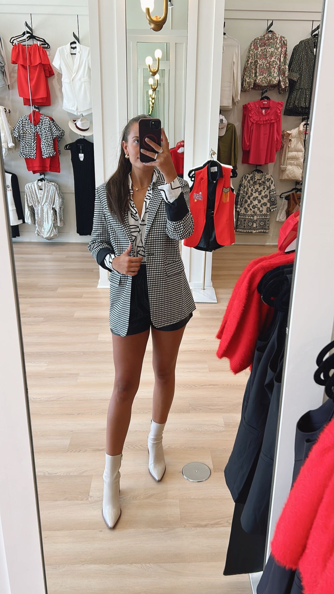 CHECKERED RELAXED BLAZER