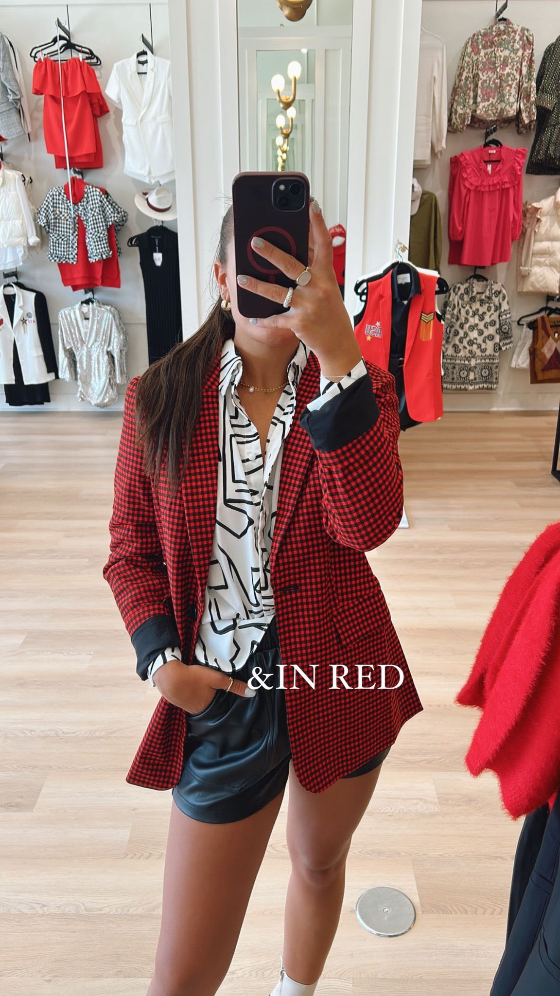 CHECKERED RELAXED BLAZER
