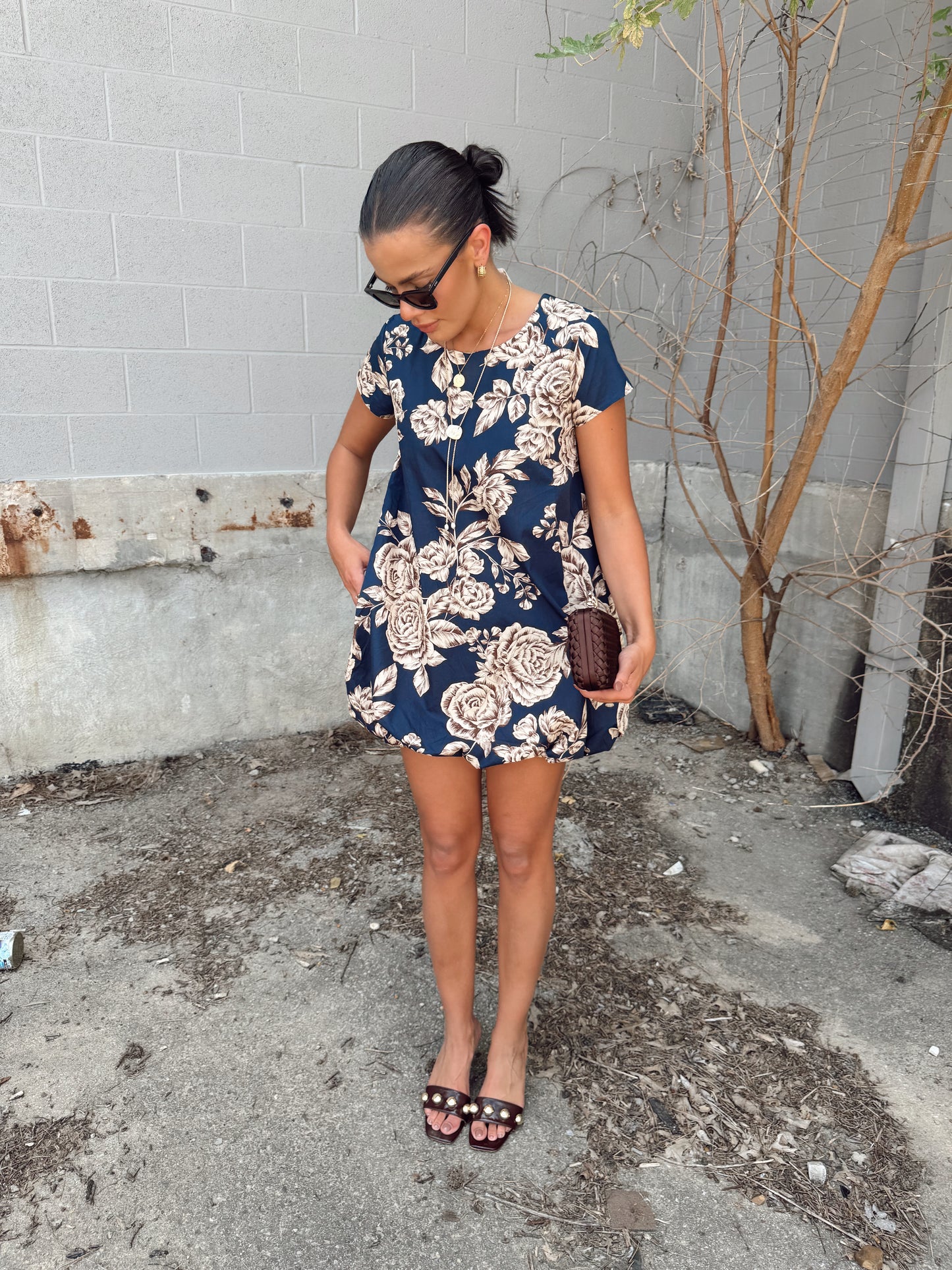 CHARLIE FLORAL BUBBLE DRESS