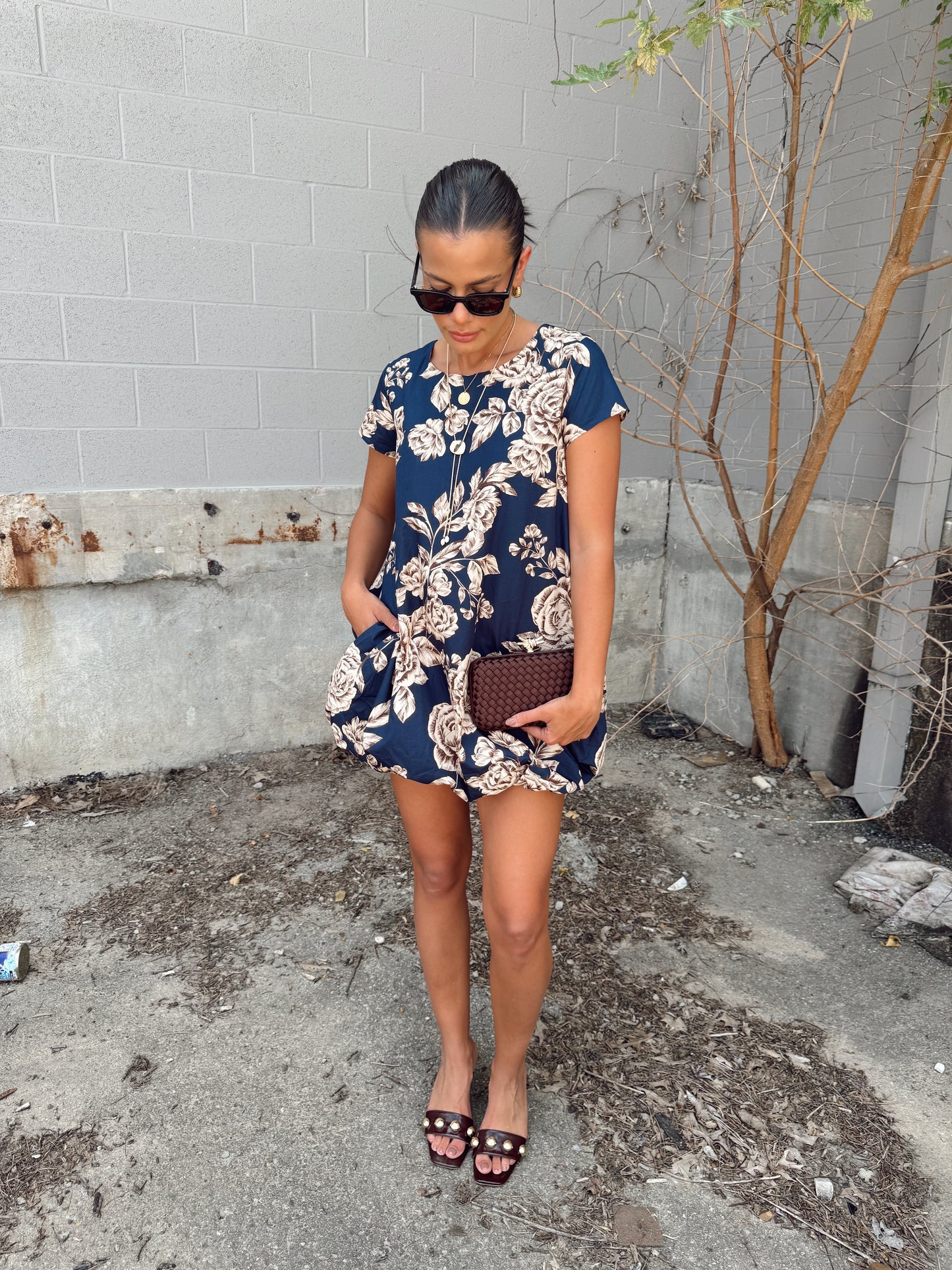 CHARLIE FLORAL BUBBLE DRESS