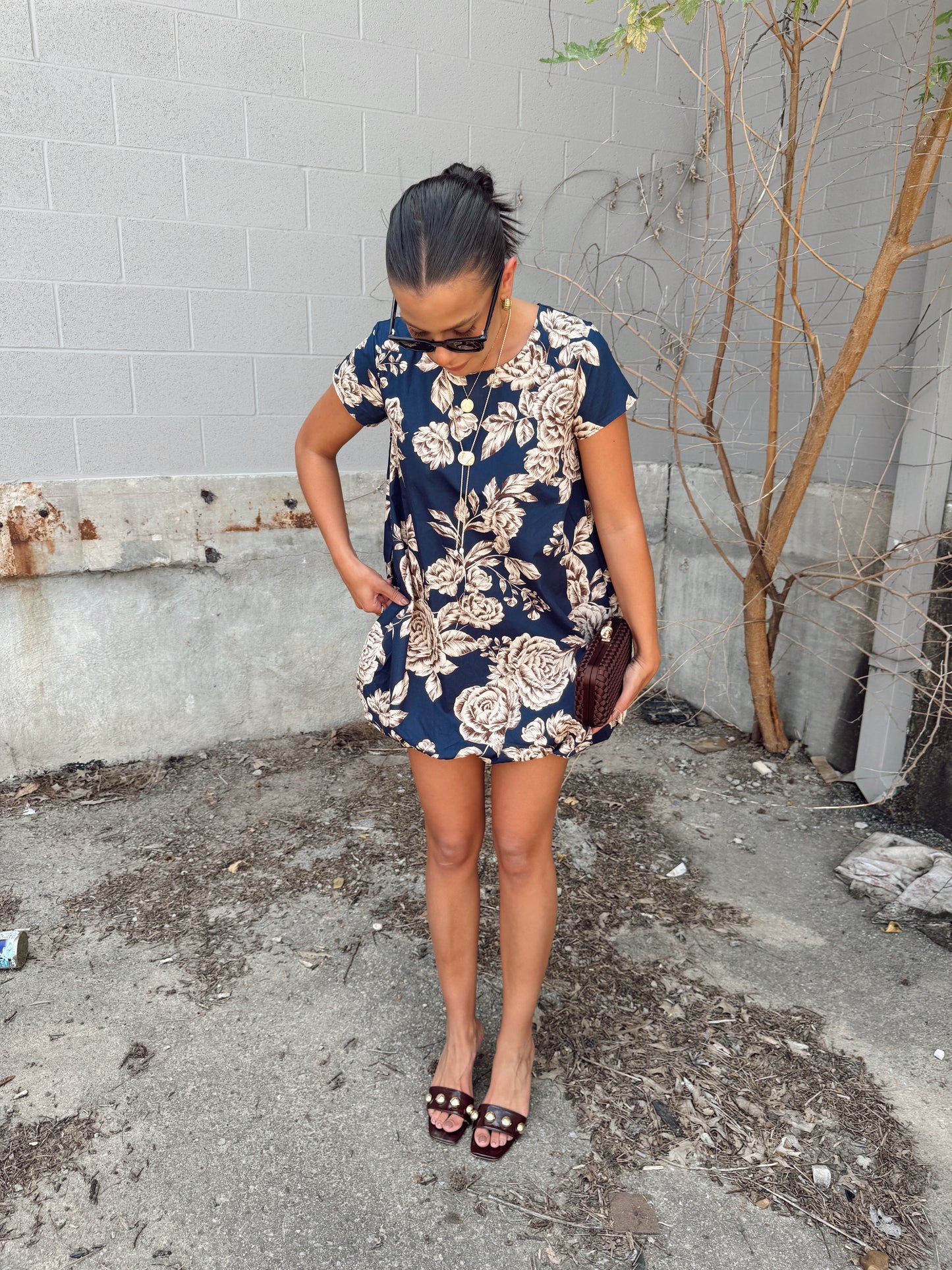 CHARLIE FLORAL BUBBLE DRESS