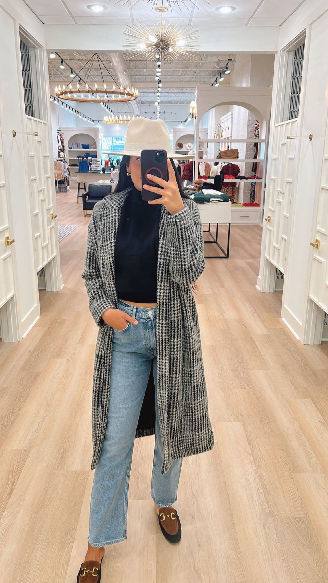 MASON HOUNDSTOOTH COAT