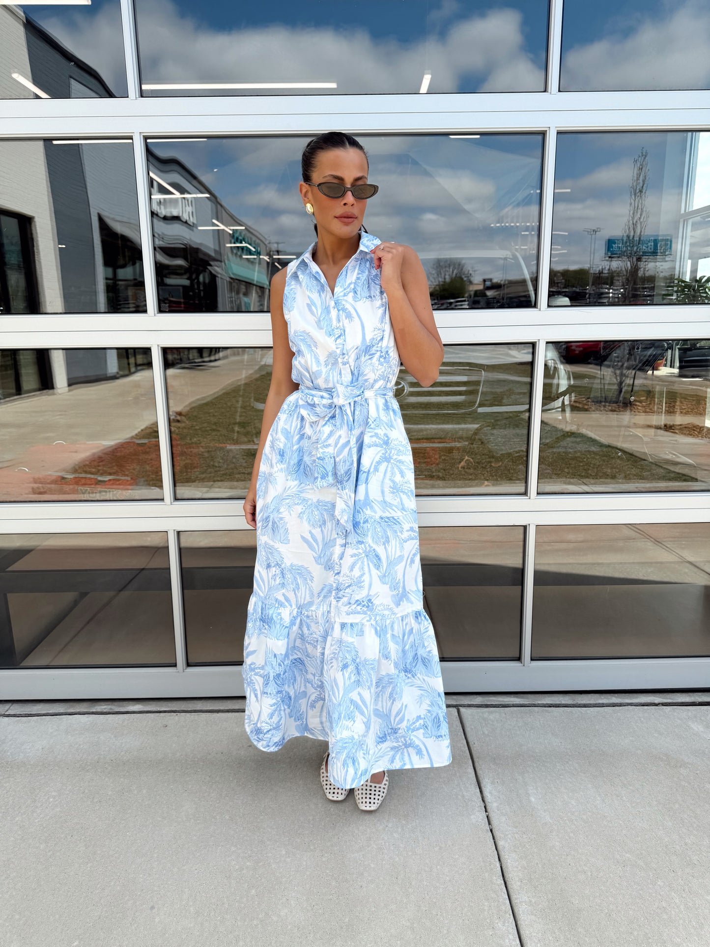 POLY TIE COLLAR MAXI