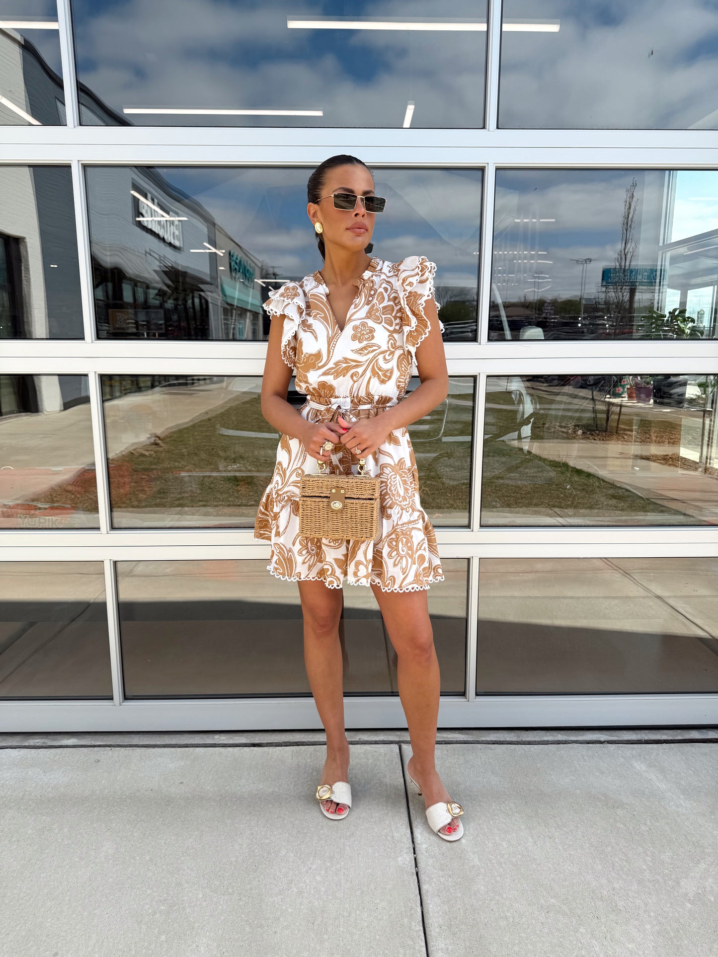 NADYA RUFFLE MINI DRESS