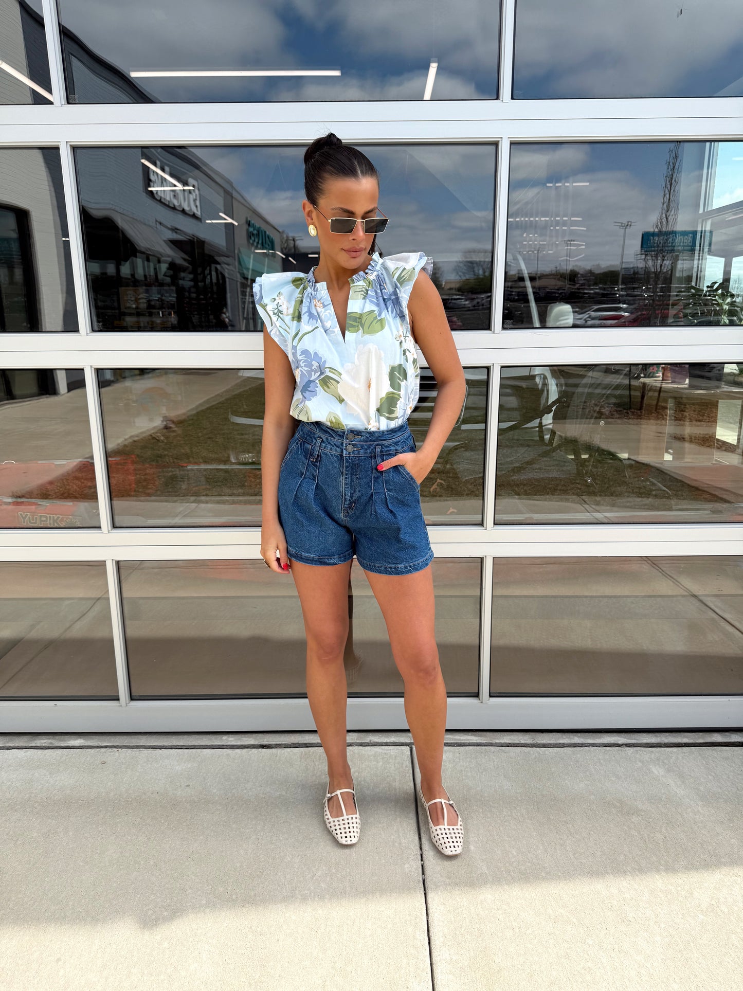 SLOANE RUFFLE TOP