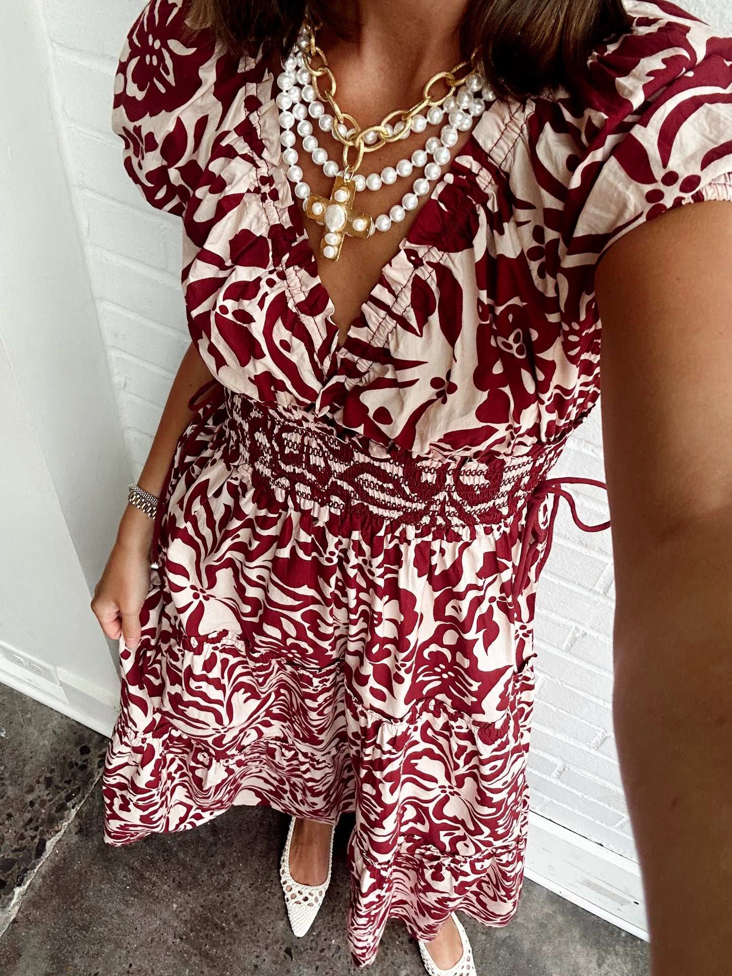 LERA POPLIN MIDI DRESS