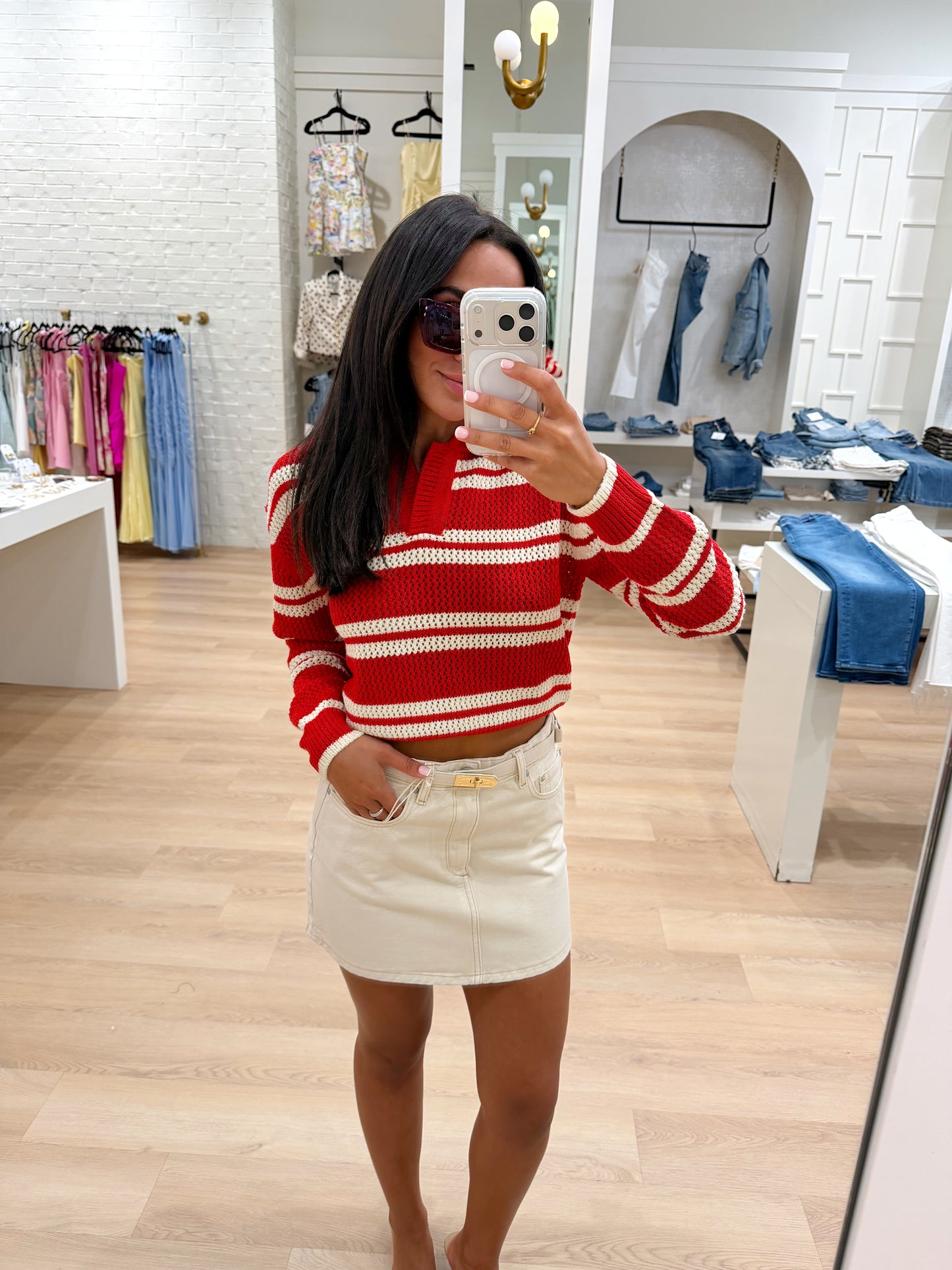 CADDIE COLLARED SWEATER