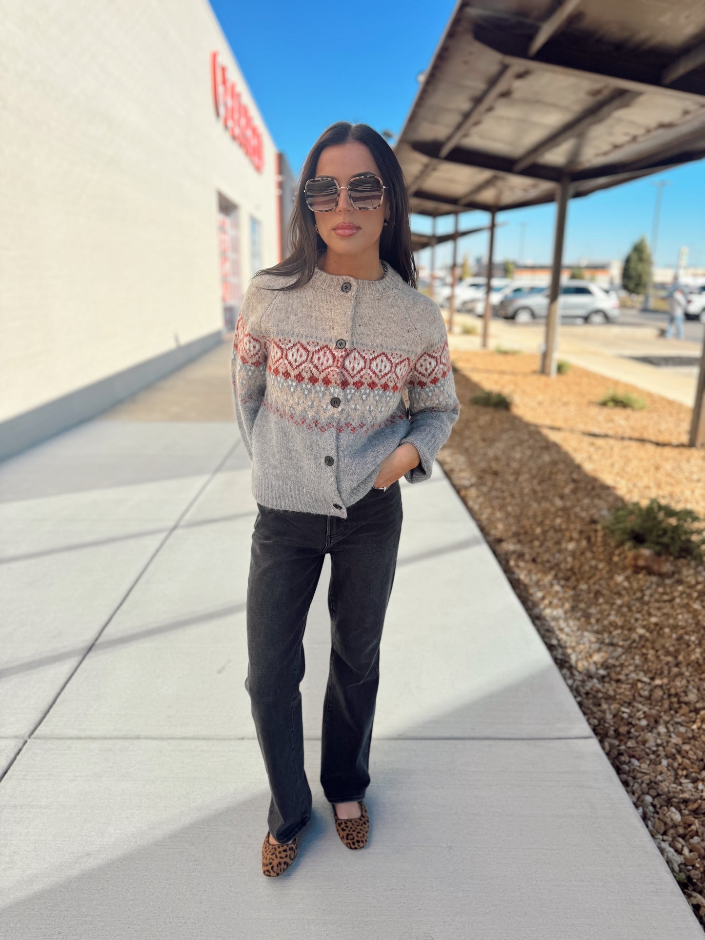 MISRAGLAN SLEEVE CREW CARDI