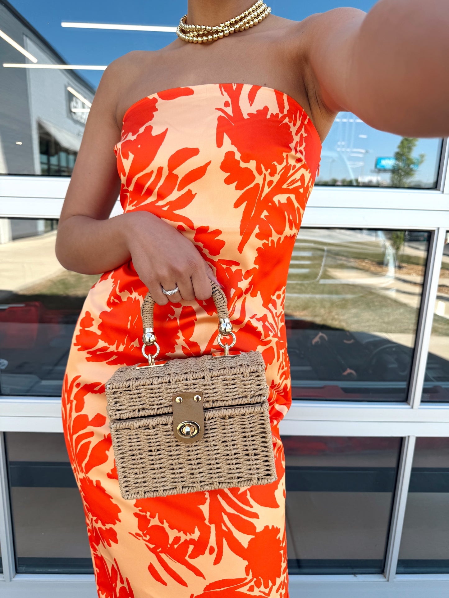 SUNSET SATIN MIDI