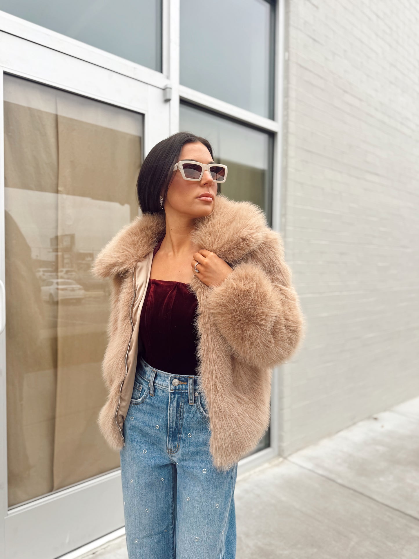 AUDREY FAUX FUR COAT