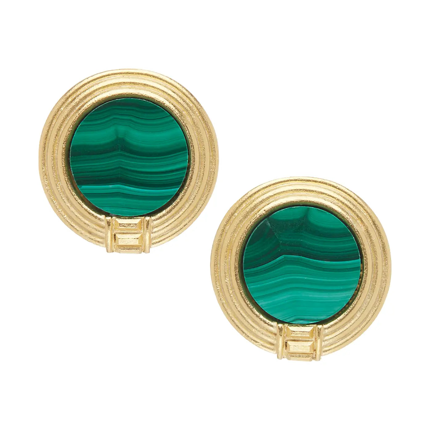 ROMA STUDS-MALACHITE