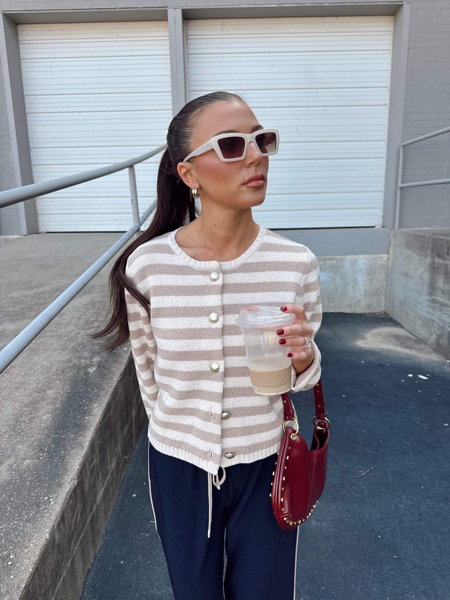 DAPHNE STRIPE CARDIGAN