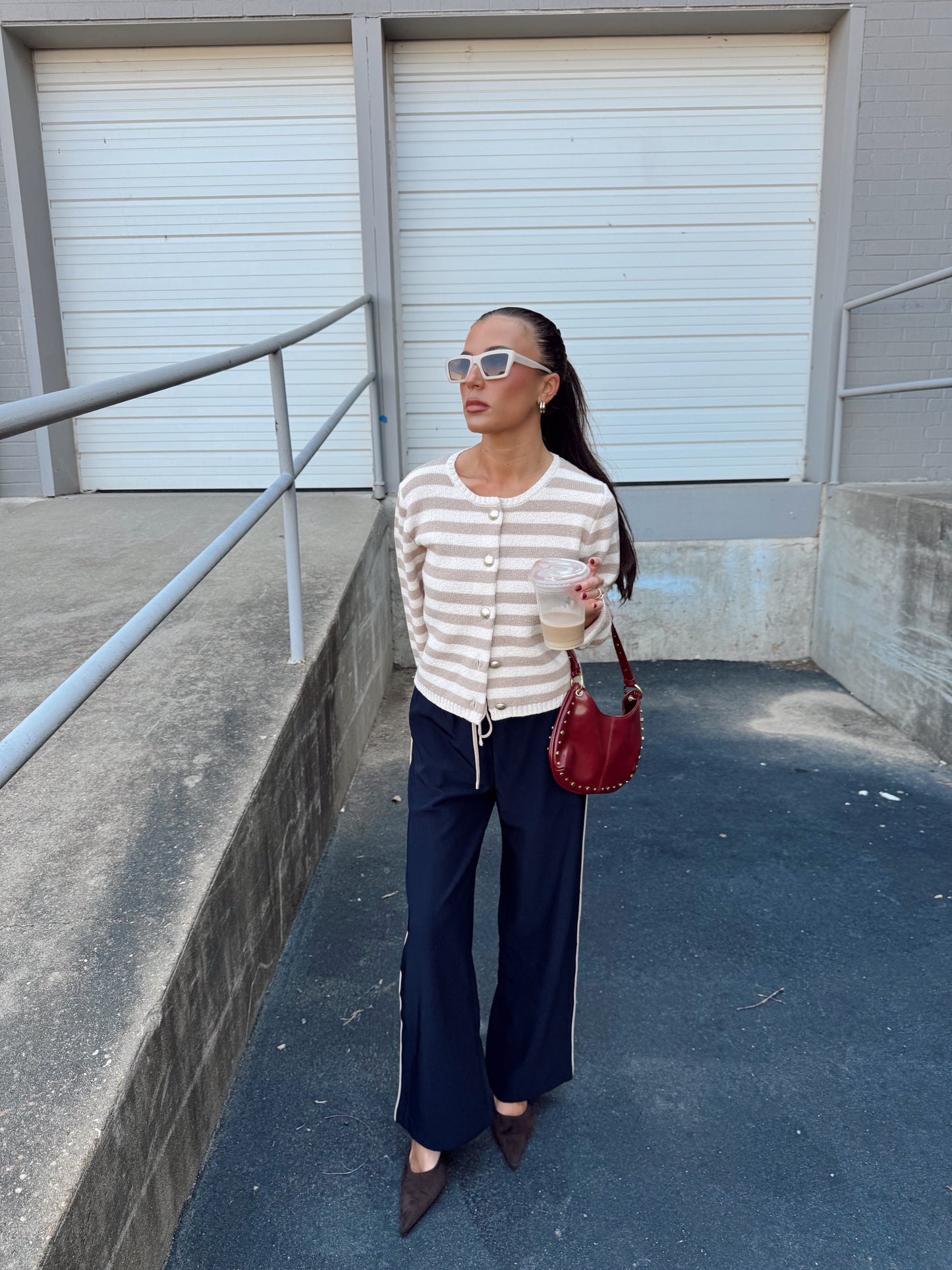 DAPHNE STRIPE CARDIGAN