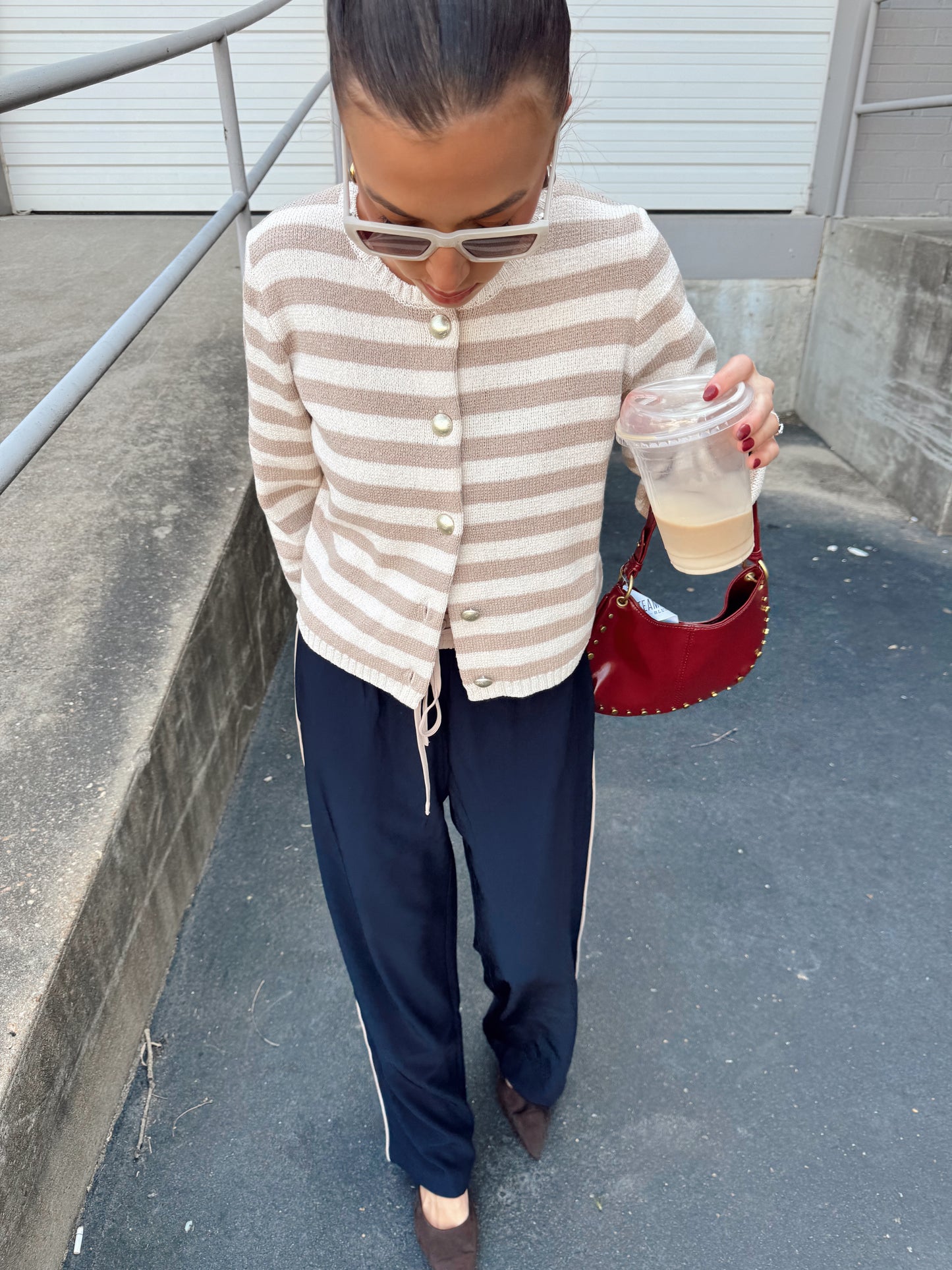 DAPHNE STRIPE CARDIGAN