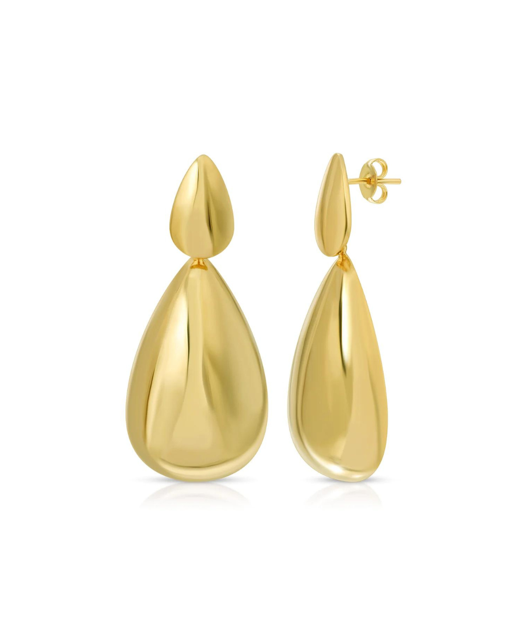 ON POINT BUBBLE TEARDROP EARRING
