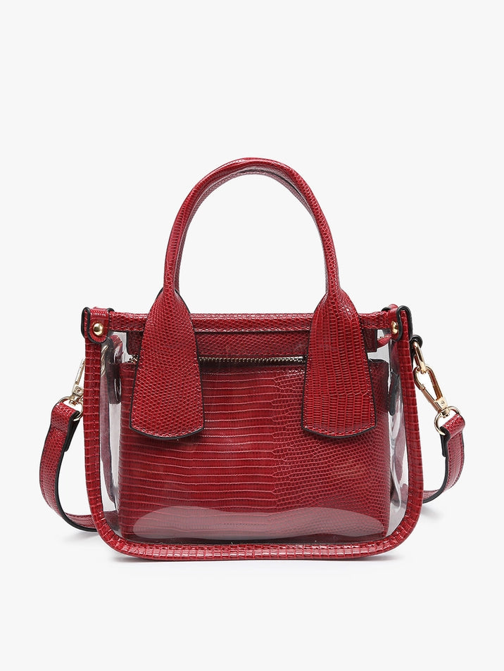 STACEY CLEAR STACHEL BAG