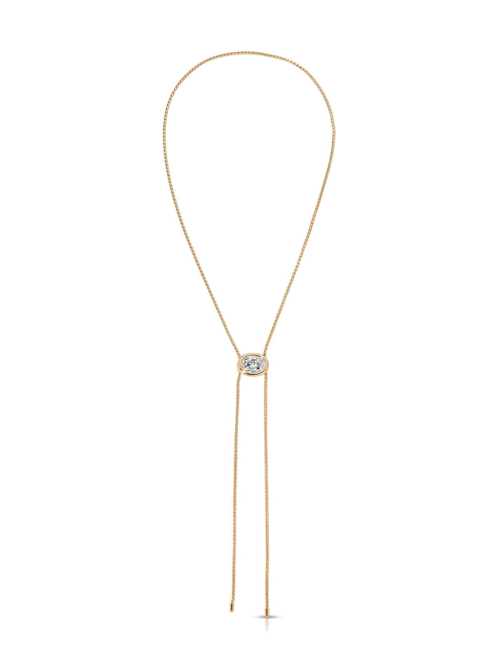 BEZEL BOLO NECKLACE
