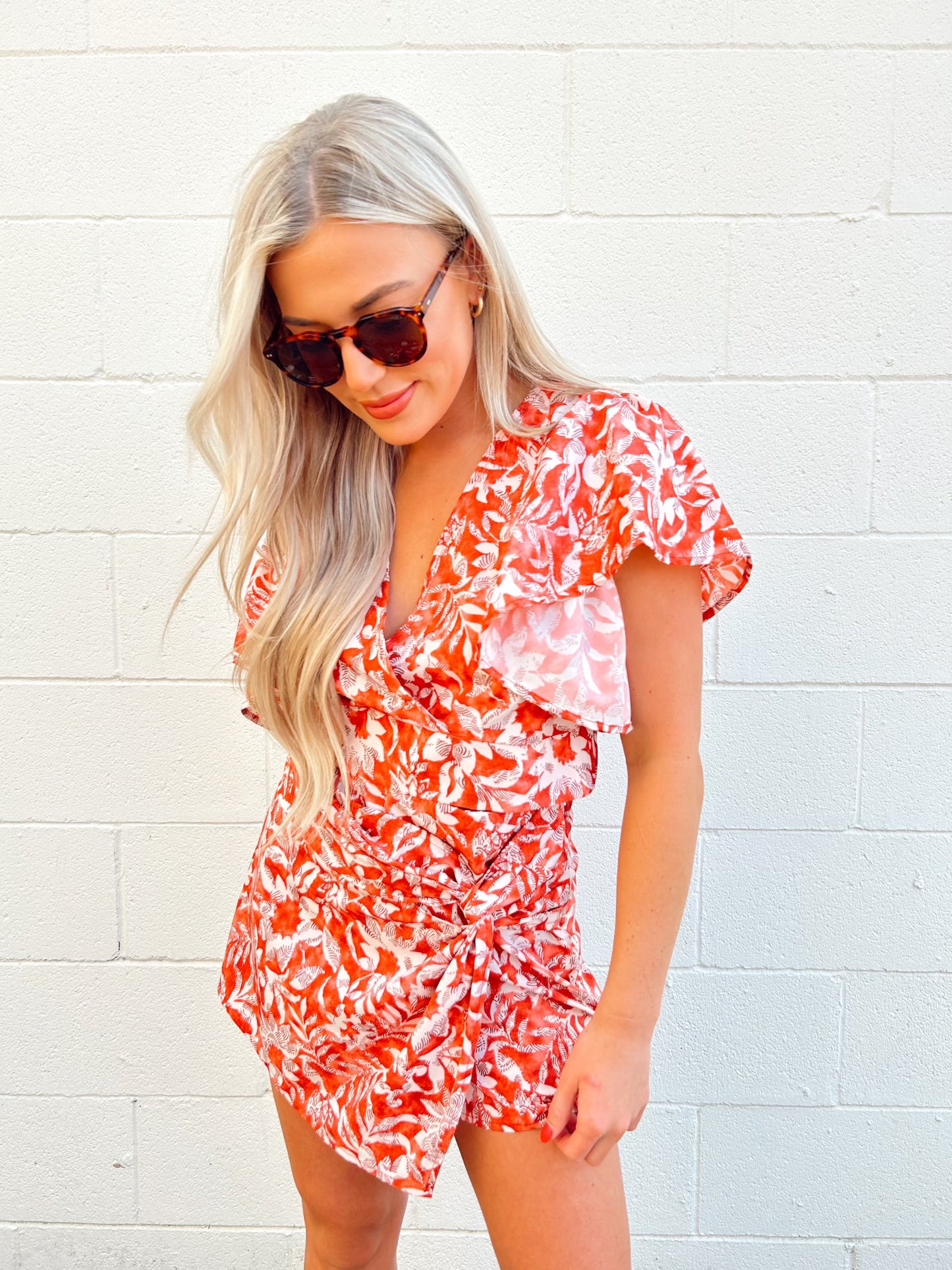 FLORAL KNOT SKORT