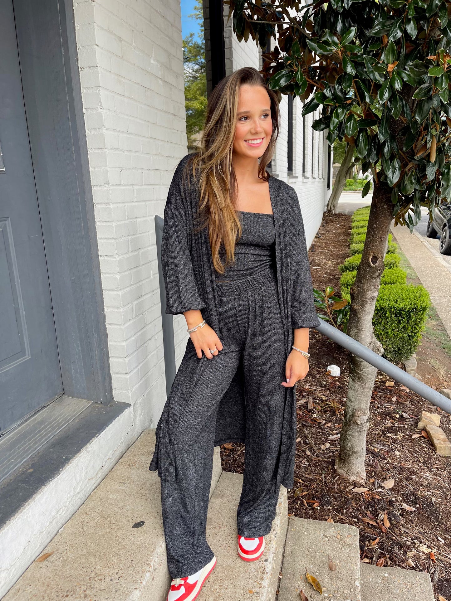 CATCH FLIGHTS MAXI RIB CARDI