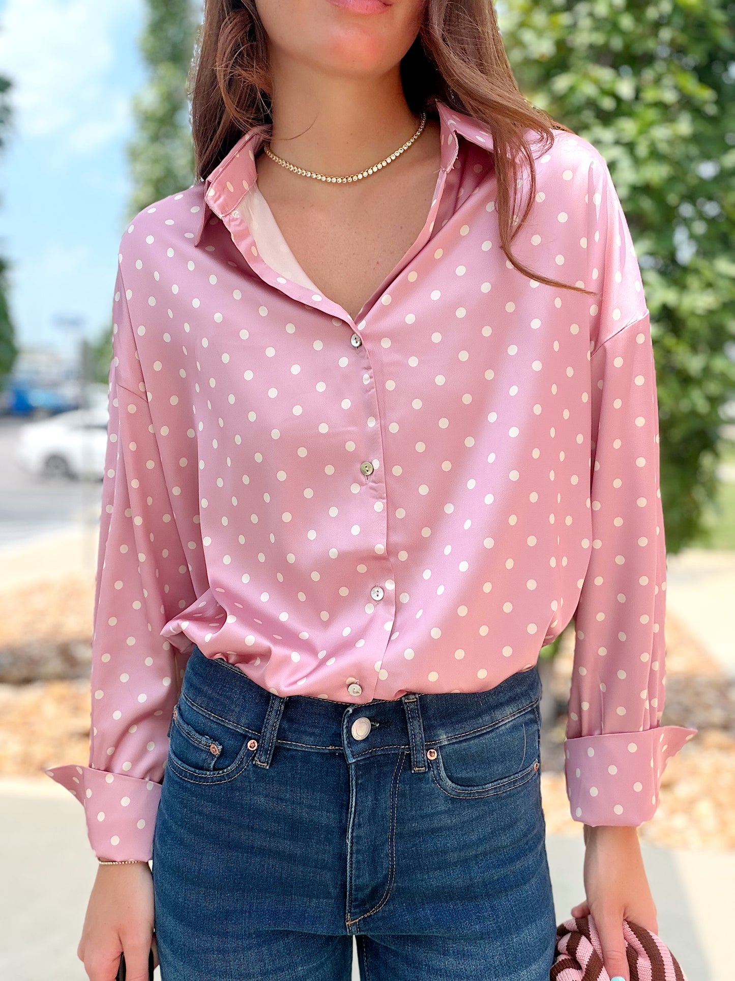 POLKA DOT BLOUSE