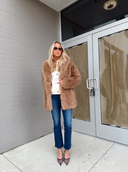 LOGAN FAUX FUR COAT