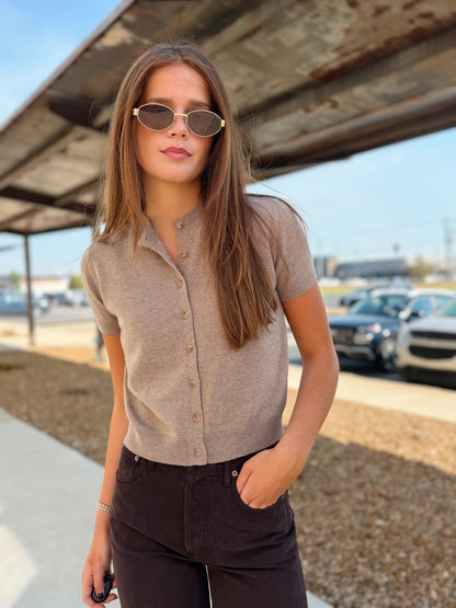 MADDIE SHORT SLEEVE CARDIGAN