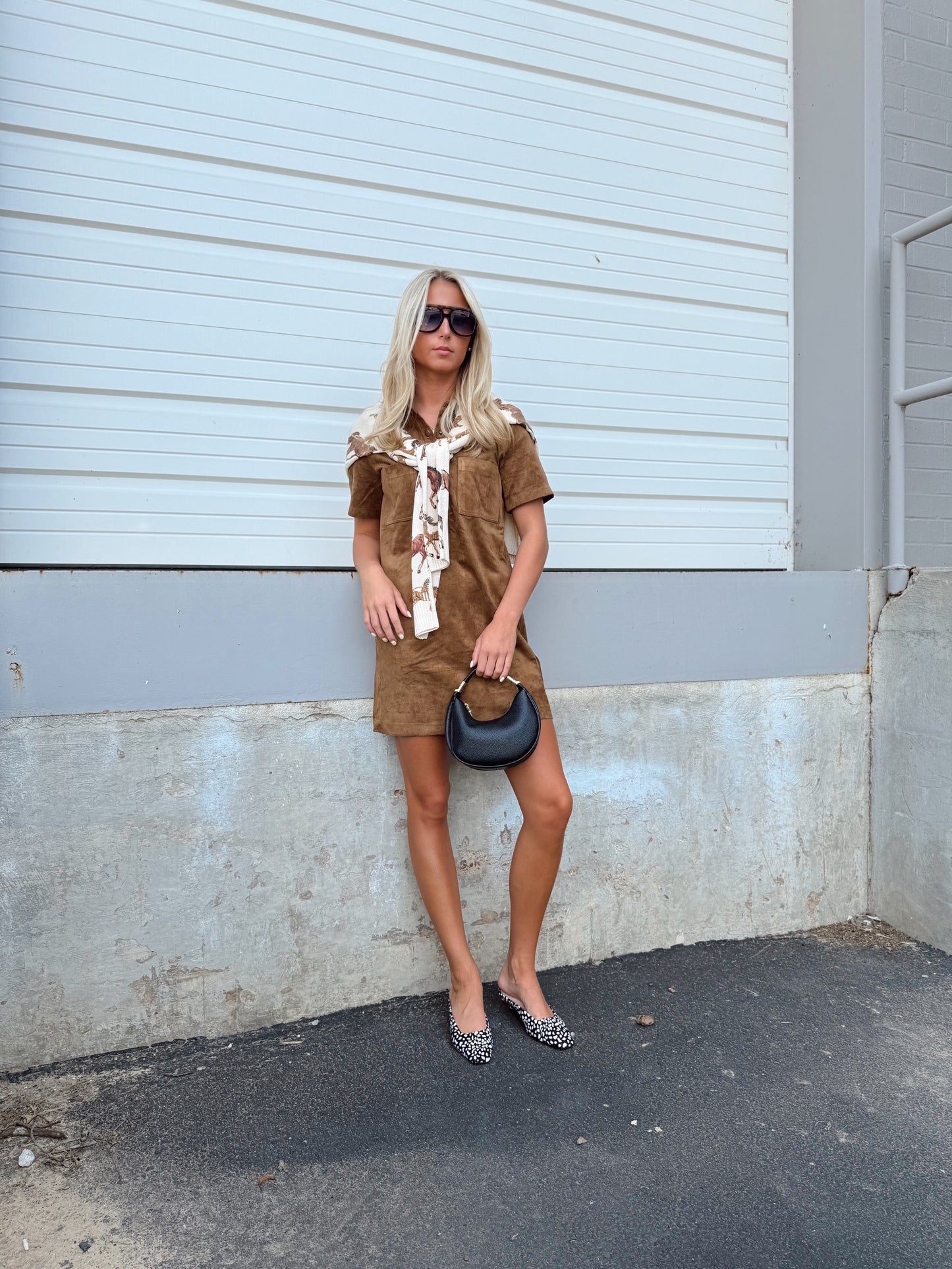 SYDNEY SUEDE MINI DRESS