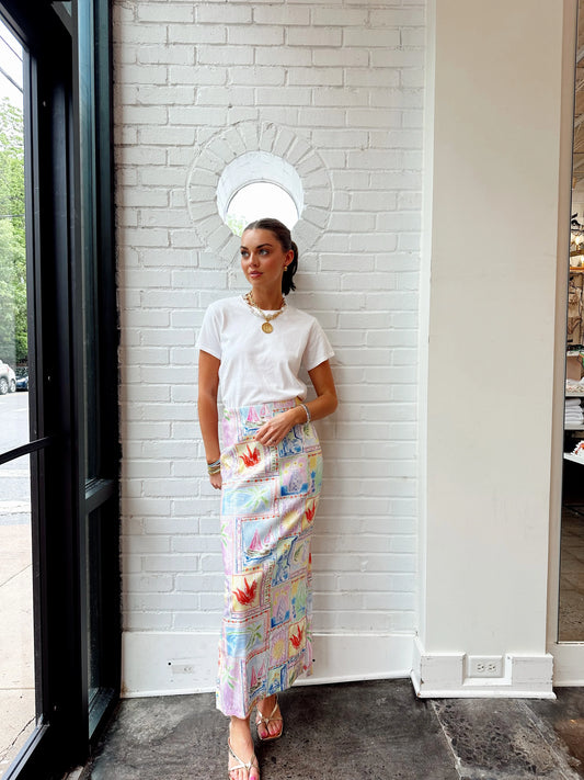 SUNLIGHT MIDI SKIRT
