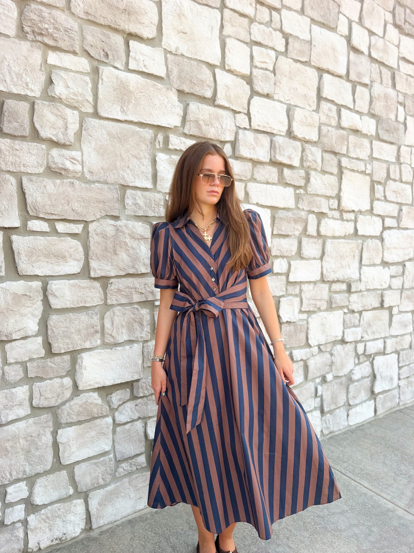 TIE FRONT MAXI DRESS
