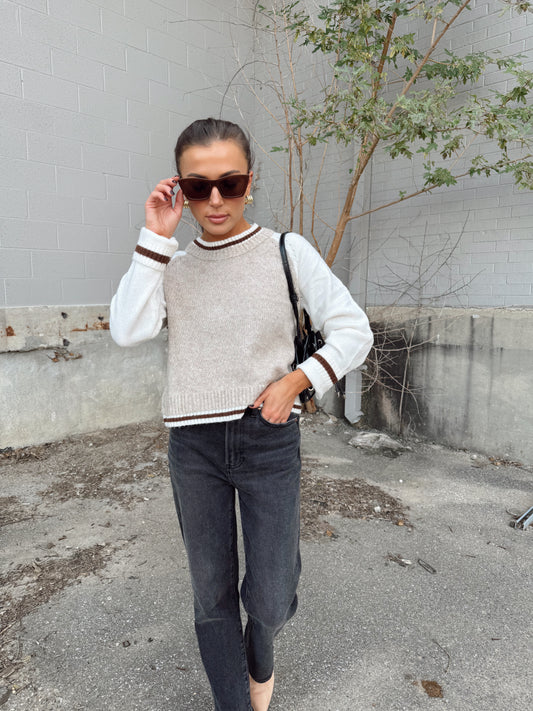 OLIVIA BASEBALL SWEATER