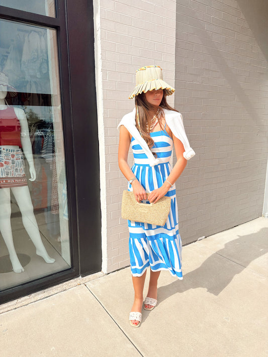 LINA STRIPE MAXI DRESS