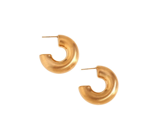 DANI MATTE GOLD HOOPS