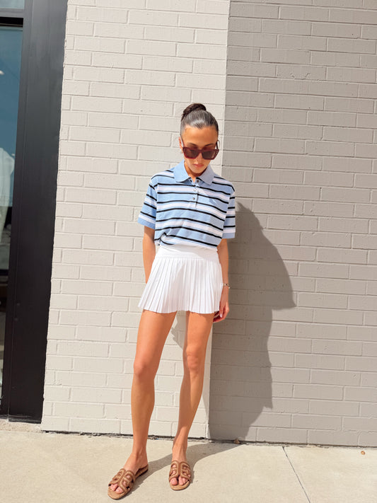 JEN SHORT SLEEVE POLO TEE