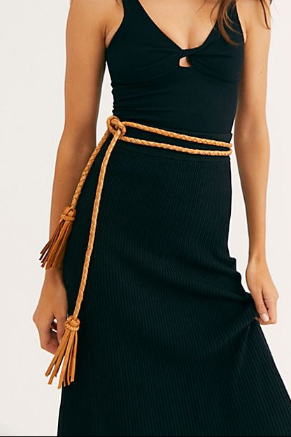 FRINGE SOGA DOUBLE WRAP BELT