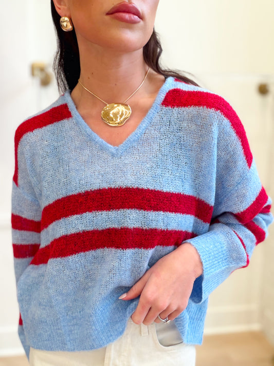 LUCCA STRIPE SWEATER