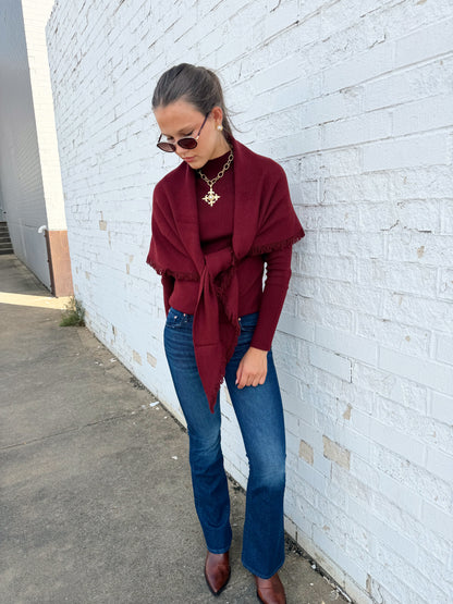 MURPHY SCARF SWEATER