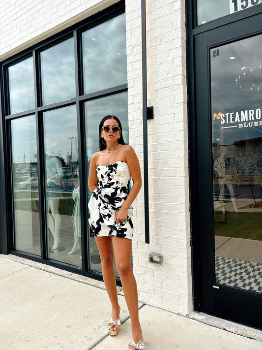 IVORY FLORAL DRESS