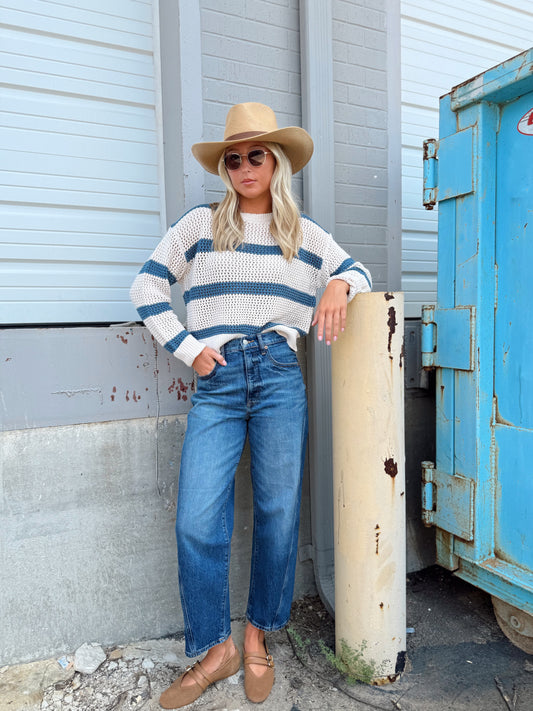 BROAD BEACH STRIPE SWEATER