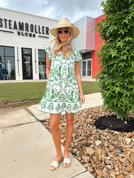 DAVINA FLORAL SHIFT DRESS