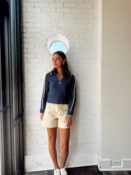 CARLA MESH YOKE POLO