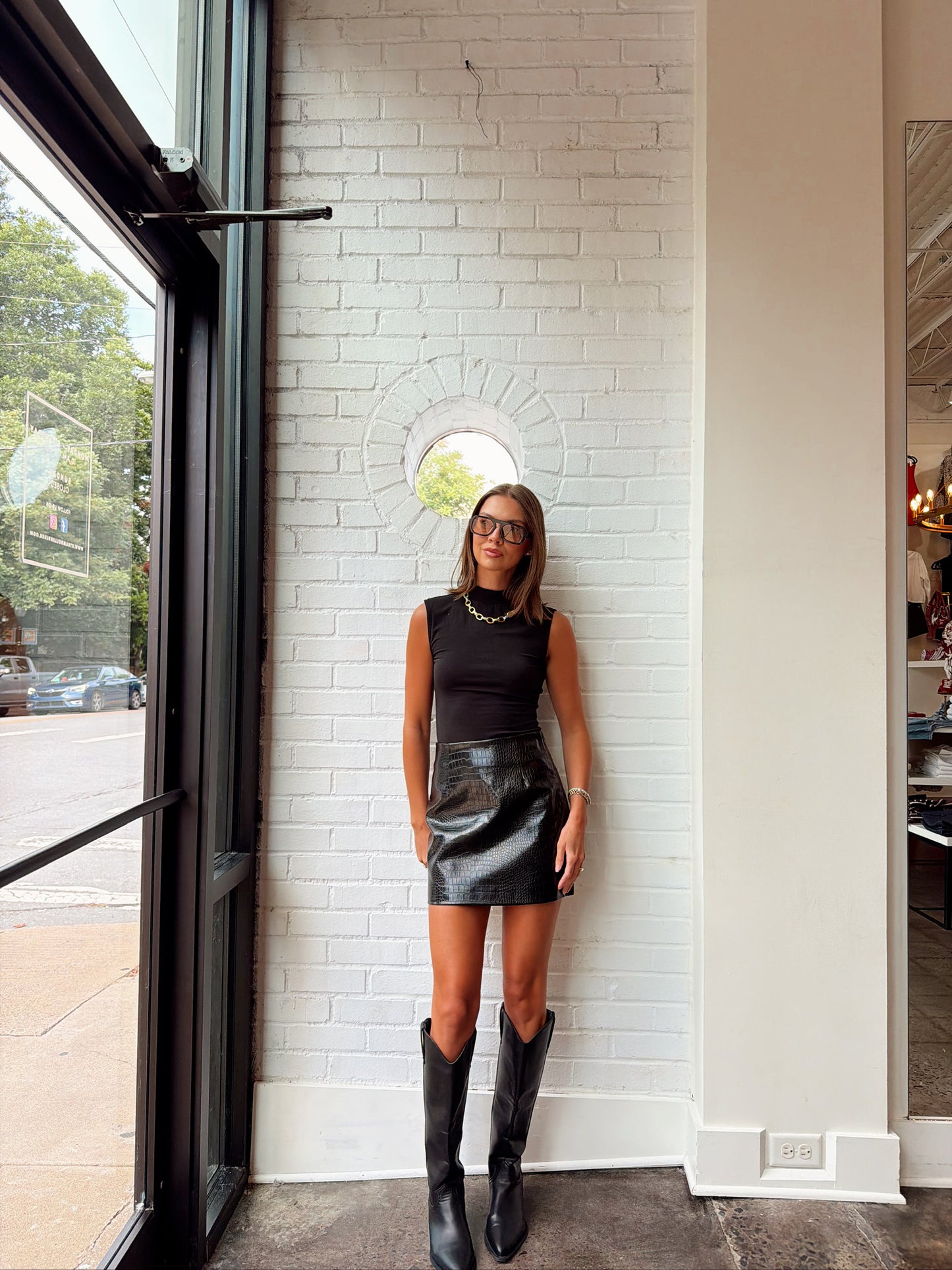 CORALIE MOCK NECK TOP