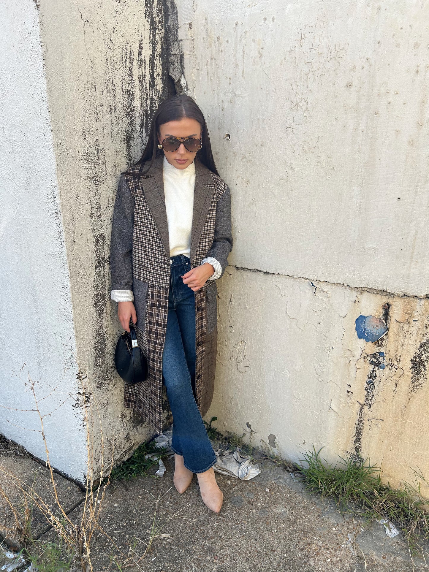 RAVEN PATCHWORK LONG COAT