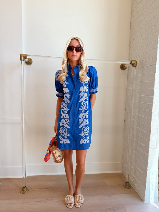 THE MARGARET EMBROIDERED DRESS
