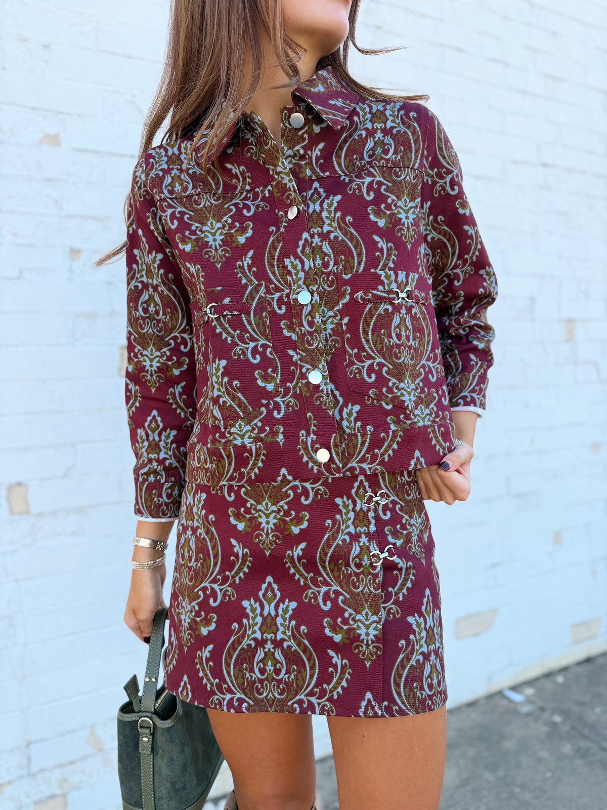 PAISLEY PRINT UTILITY JACKET
