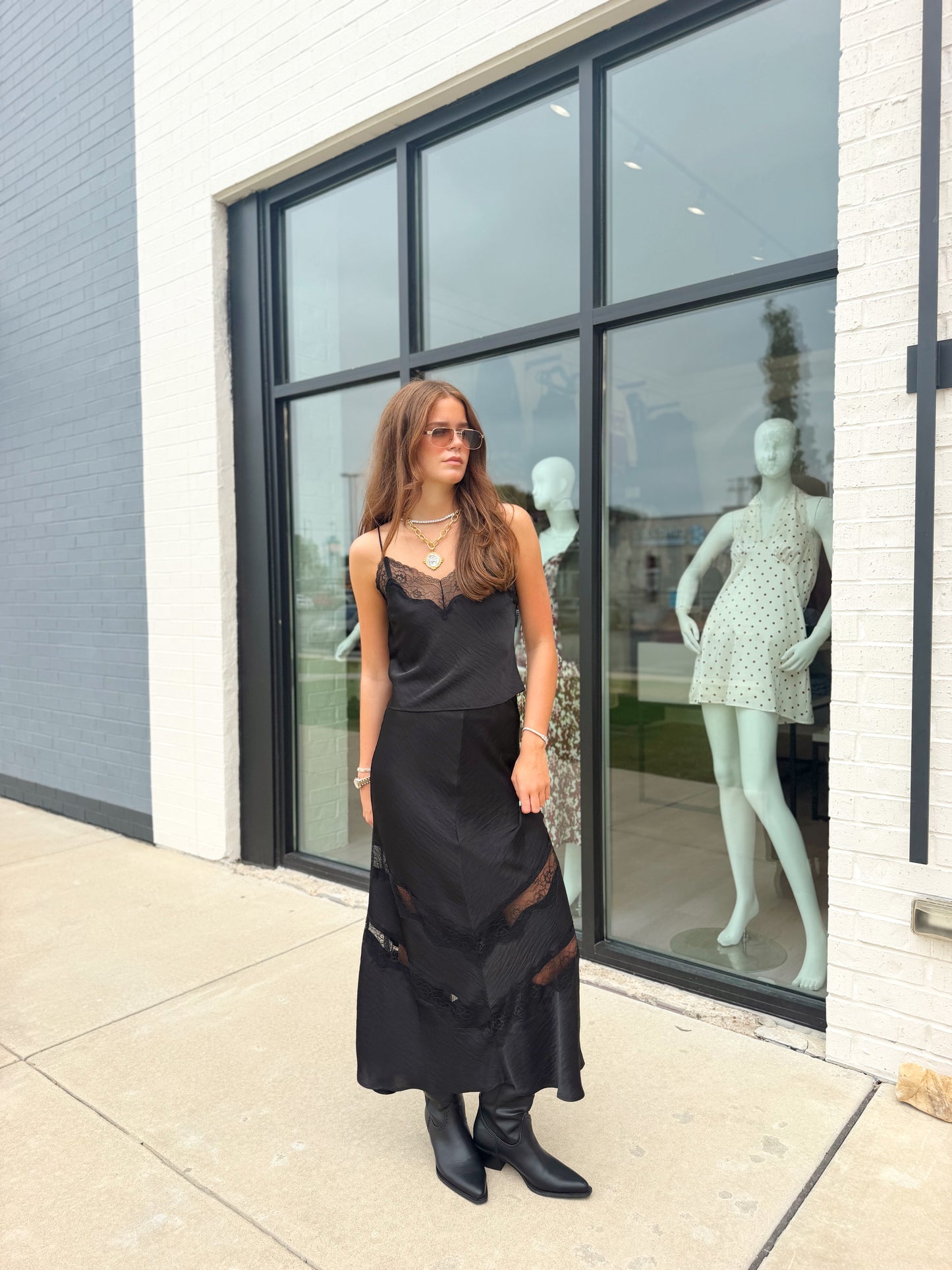 KORI LACE INSET SKIRT